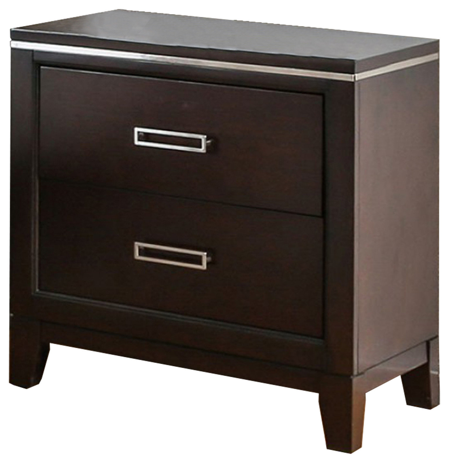 Benzara Contemporary Night Stand In Cherry Finish - Transitional ... intended for Benzara Bm123205 Mandura Contemporary Night Stand In Cherry Finish