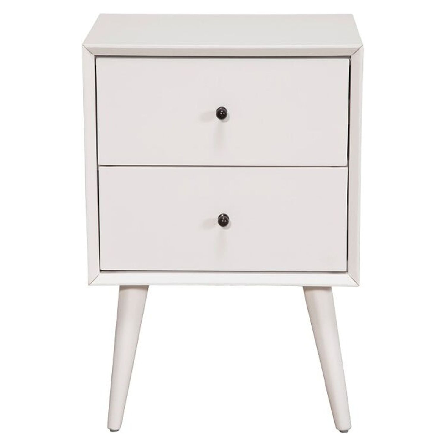 Benzara Mahogany Wood Mid Century Nightstand - Walmart.com within Benzara Bm172817 Mahogany Mid Century Modern Wooden Nightstand