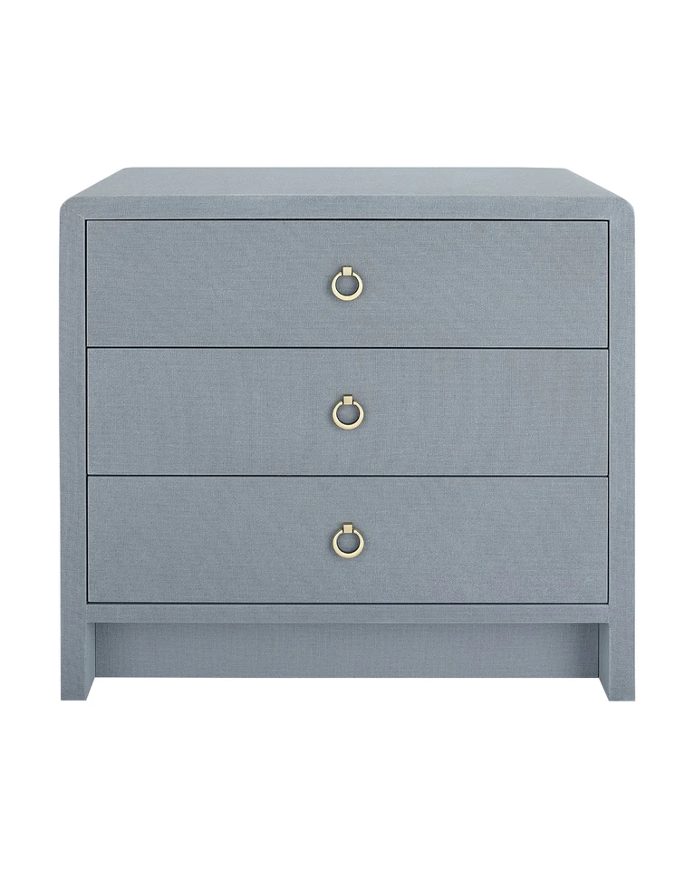 Blue Nightstands, Three Drawer Nightstand, Dresser, Large Living Room ... with Glory Furniture Daniel G1316-N-80 3 Drawer Nightstand, Blue