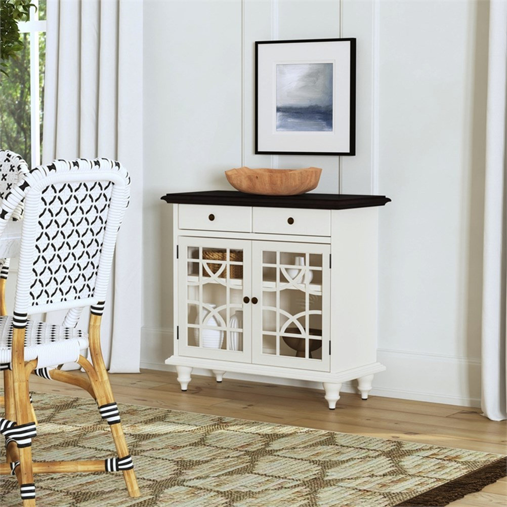 Bowery Hill Traditional Wooden 2 Door 2 Drawer Cabinet - White ... for How Bowery Hill's White Wood Nightstand Combines Classic Elegance with Contemporary Functionality