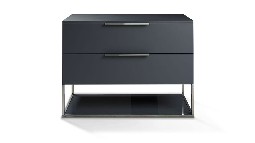 Bowery Nightstand Dark Gull Gray regarding How Harrow Nightstand Glossy Dark Gull Gray Transforms Bedroom Aesthetics