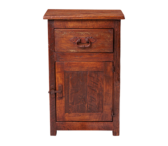 Box Canyon Nightstand 1 Door 1 Drawer Elite Finish & Distress | The ... throughout The craftsmanship behind victorian nightstands with carved mahogany and burl inlay