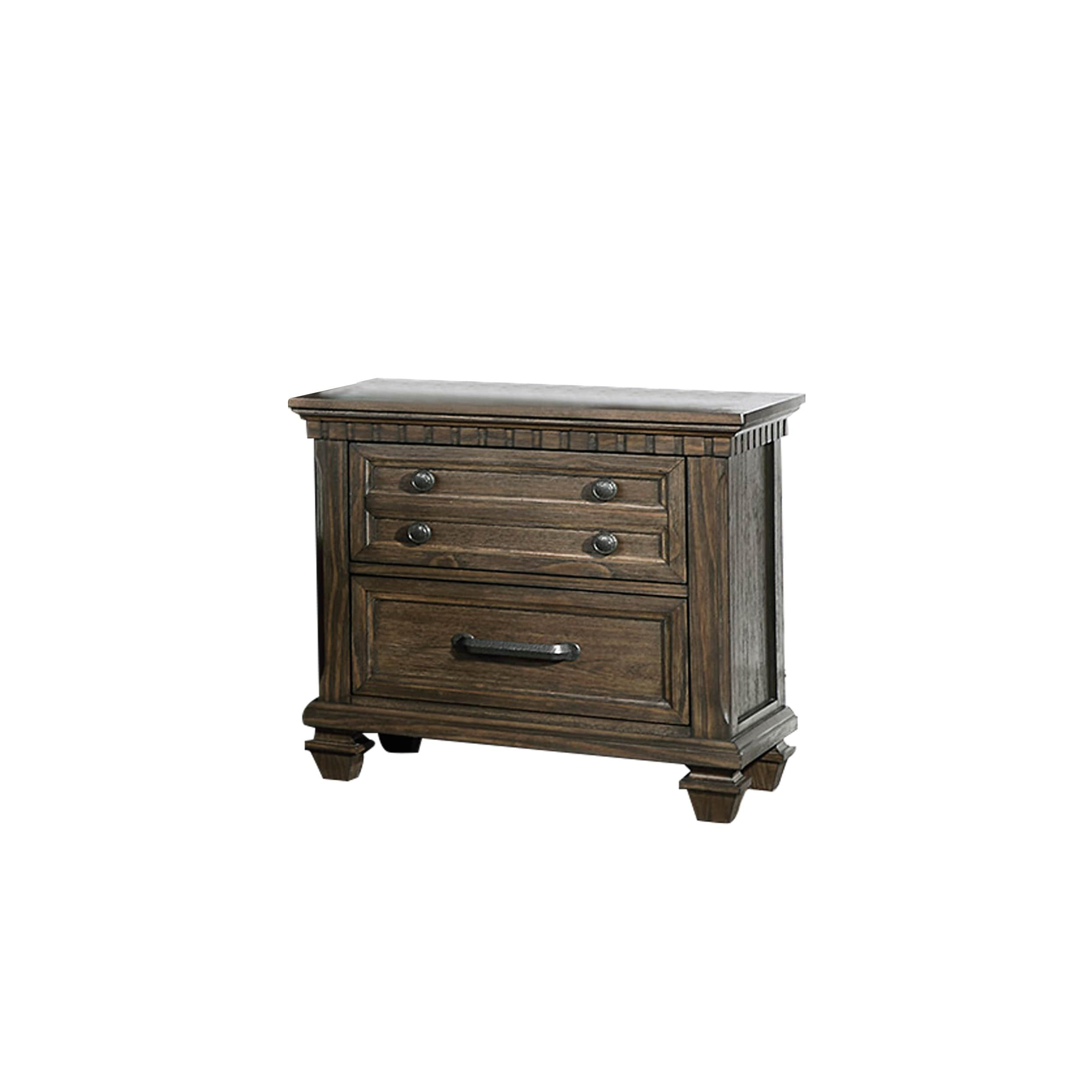 Brown Nightstands – Artofit within How to Choose the Perfect Rectangular 2 Drawer Rustic Brown Nightstand for Your Bedroom Layout