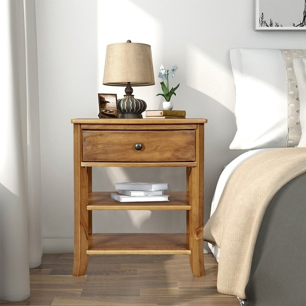 Camara Modern Bohemian Natural Brown Rattan Single-Drawer Nightstand ... intended for Struggling With This Nightstand? Here's What's Really Going Wrong