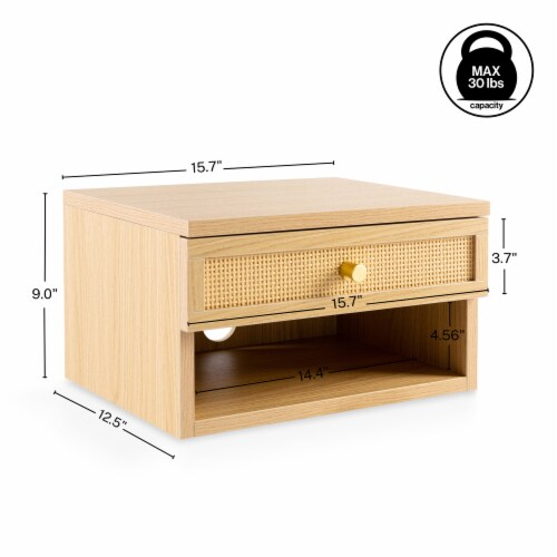Celerie Mid-Century Modern Floating Wall Nightstand With Soft-Close ... inside The Hidden Benefits of Thoughtful Home Storage Systems
