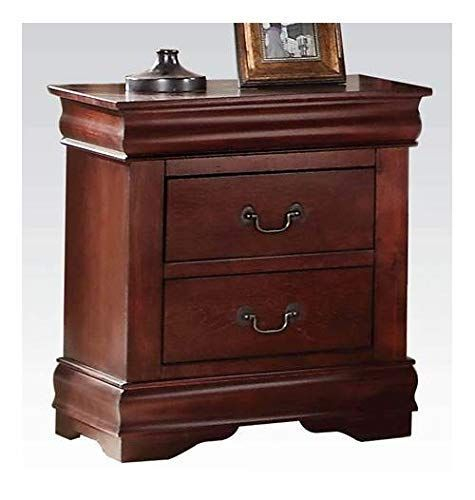 Cherry Wood Traditional Nightstand With Drawers And Crown Molding ... within How traditional furniture elements create lasting bedroom elegance