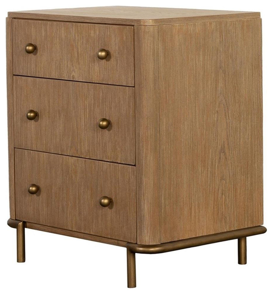 Coaster Arini 3-Drawer Contemporary Wood Nightstand In Sand Wash ... within Understanding the Appeal of Contemporary Wood Nightstands in Modern Bedrooms