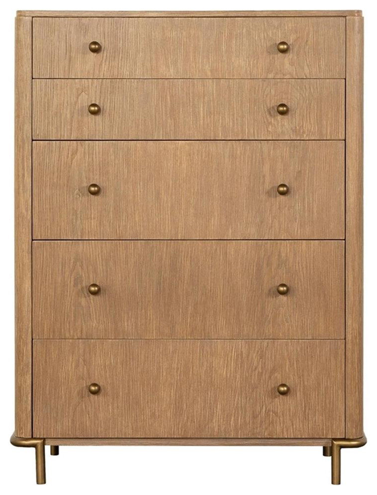 Coaster Arini 5-Drawer Contemporary Wood Chest In Sand Wash ... with regard to Understanding the Appeal of Contemporary Wood Nightstands in Modern Bedrooms