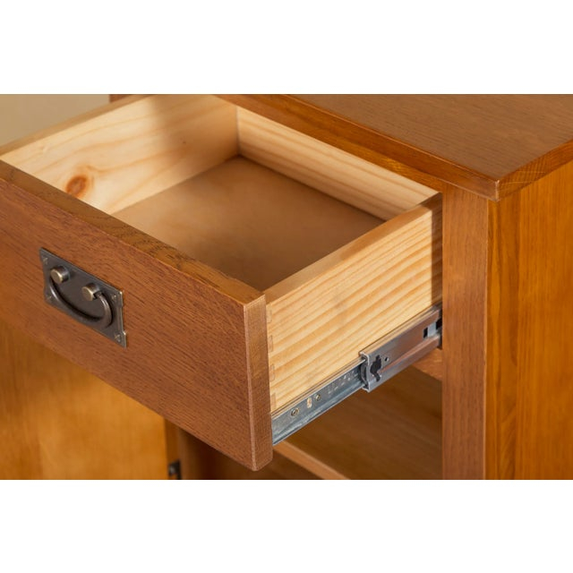Crafters And Weavers Mission Quarter Sawn Oak 1 Door, 1 Drawer Michael ... with regard to Mission Quarter Sawn Oak 1 Door, 1 Drawer Nightstand, Walnut