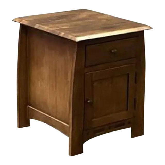Crafters And Weavers Mission Quarter Sawn White Oak 1 Drawer 1 Door ... within Mission Quarter Sawn Oak 1 Door, 1 Drawer Nightstand, Walnut
