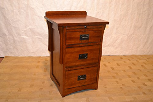 Crafters & Weavers Arts And Crafts Mission Quarter Sawn Oak Three ... in Mission Quarter Sawn White Oak 3-Drawer Nightstand, End Table - Mc