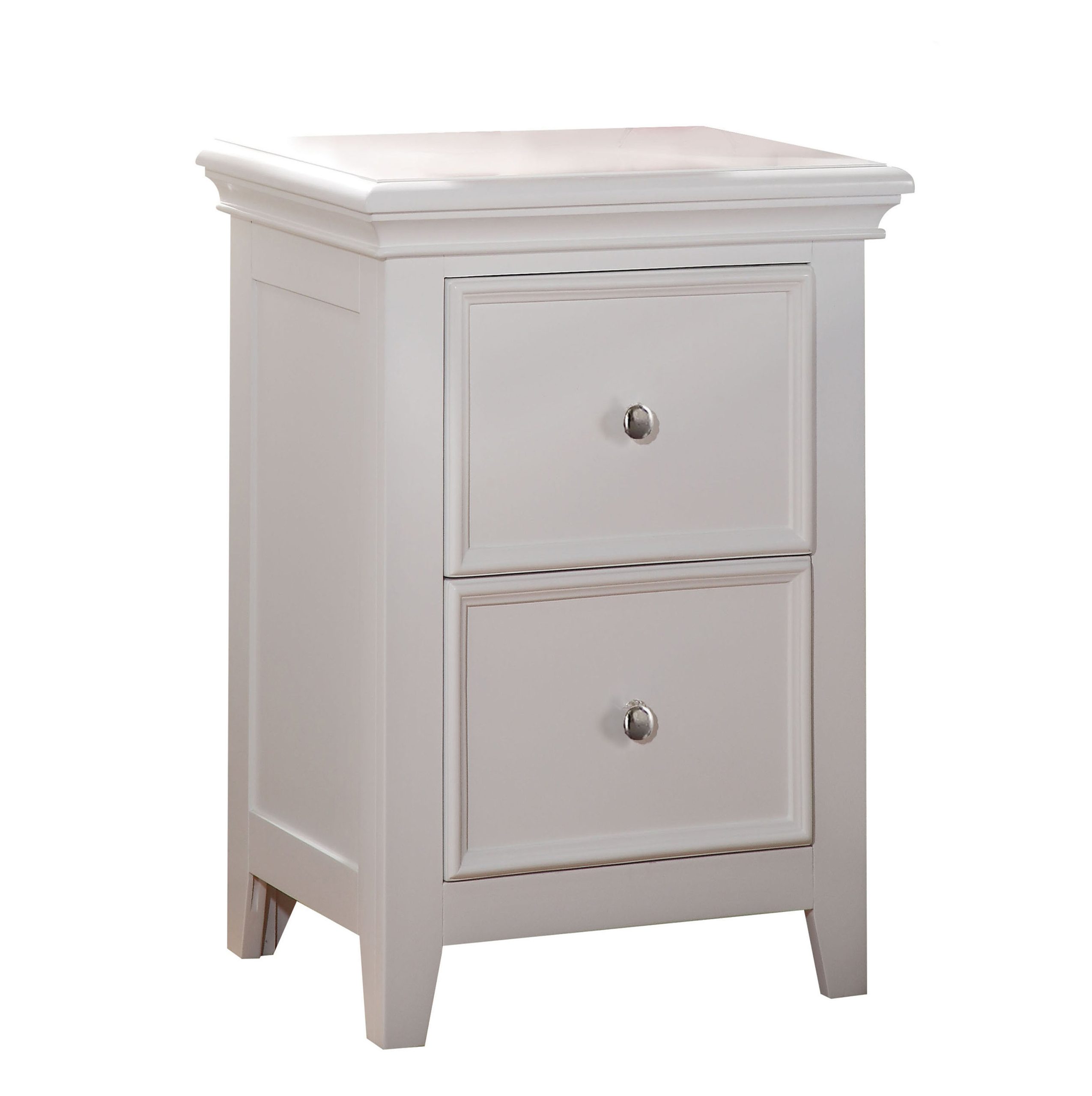 Darby Home Co Whetsel Contemporary Style Wood And Metal 2 Drawer ... for Benzara Bm186039 2 Drawers Contemporary Style Wood & Metal Nightstand , White