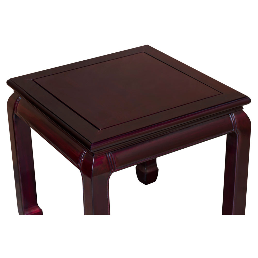 Dark Cherry Rosewood Ming Side Table with regard to Dark Cherry Longevity Elmwood Chinese Ming End Table