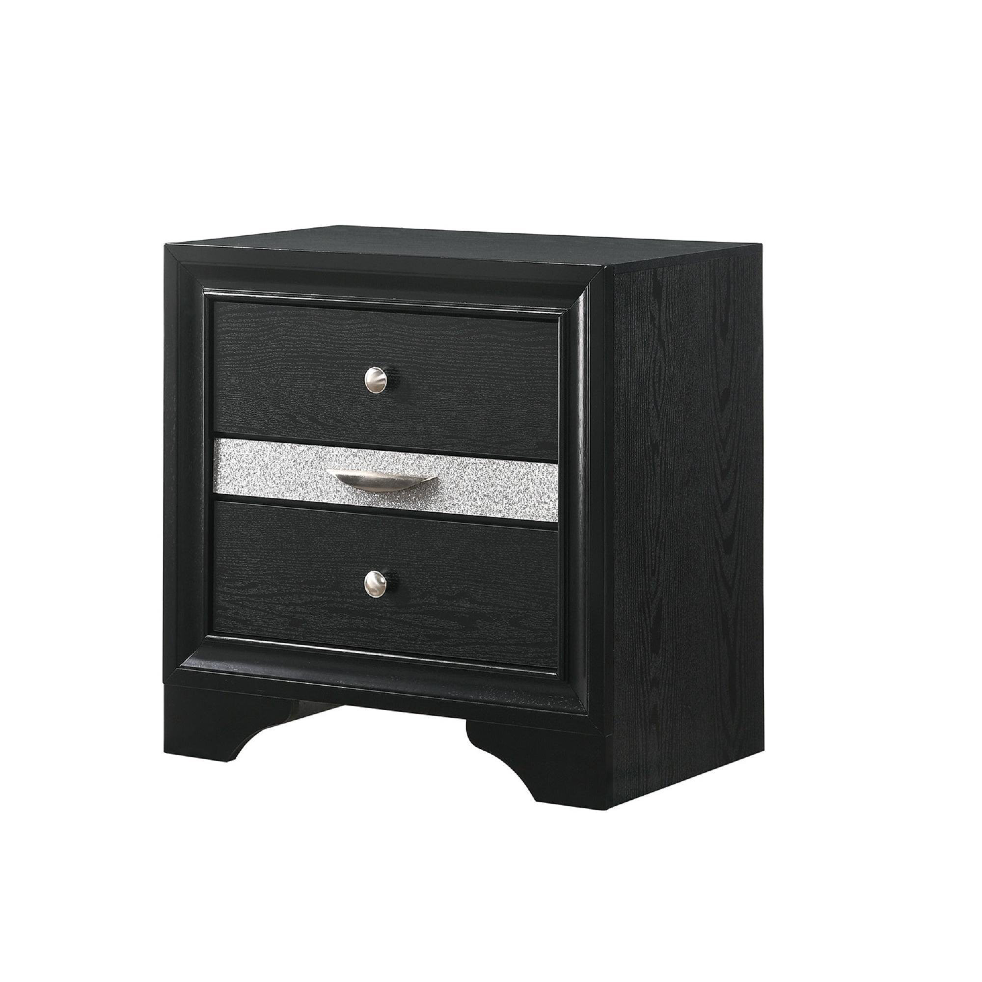 Delta Furniture Modern Luxury 2-Drawer Nightstand End Table | Wayfair regarding Understanding the Appeal of Graffiti City Collection 2-Drawer Nightstand End Table in Modern Interiors