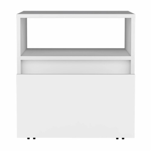 Depot E-Shop Nightstand 20 H, With One Open Shelf, 1 Drawer And Casters ... pertaining to Analyzing the Structural Integrity of Four-Legged Furniture Pieces