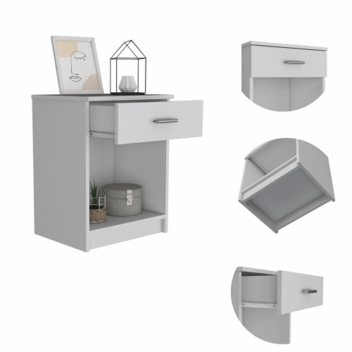 Depot E-Shop Nightstand 21 H, One Drawer, Low Shelf, Superior Top ... inside Creating Functional Spaces with Minimalist Furniture Choices