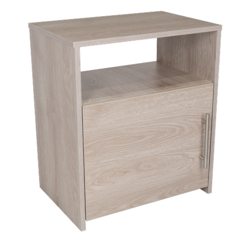 Depot E-Shop Nightstand, Metal Handle, One Shelf, Top, Light Gray, 1 ... within Creating Functional Spaces with Minimalist Furniture Choices