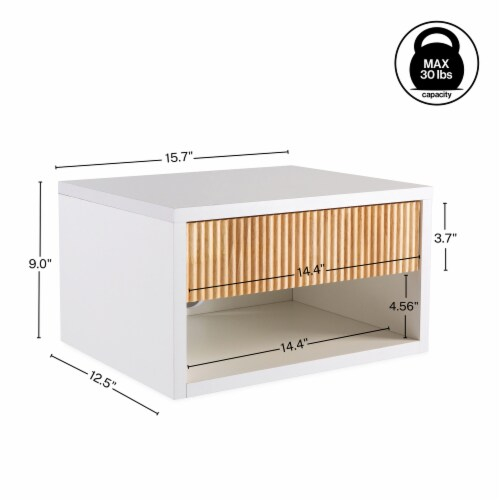 Elise Classic Contemporary Floating Wall Nightstand With Soft-Close ... intended for Understanding the Benefits of Wall-Mounted Furniture in Small Spaces