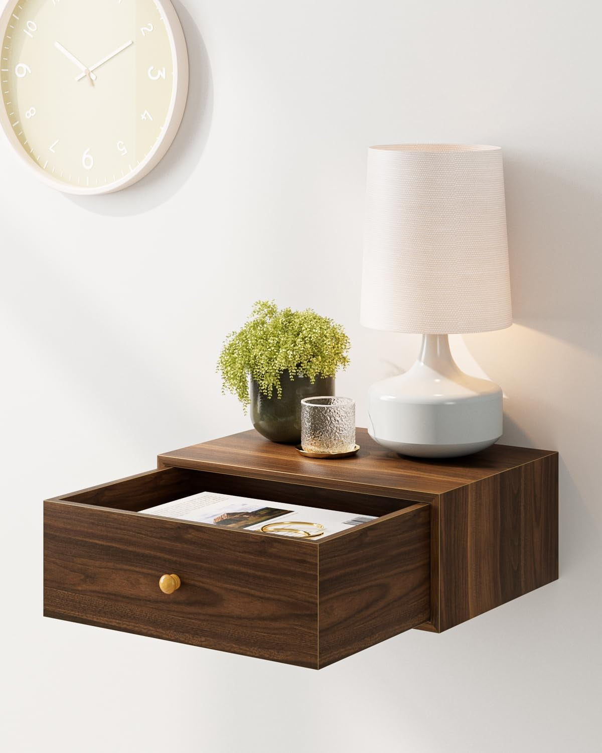 Floating Nightstand, Floating Shelf With Drawer, Wall Mounted ... with How Wood Nightstands Enhance Bedroom Organization and Aesthetics