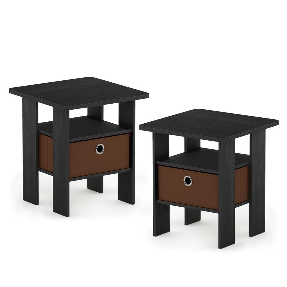Furinno And Rey 15.5 In. X 15.5 In. Americano Square Wood End Table ... with Maximizing bedroom functionality with compact furniture choices
