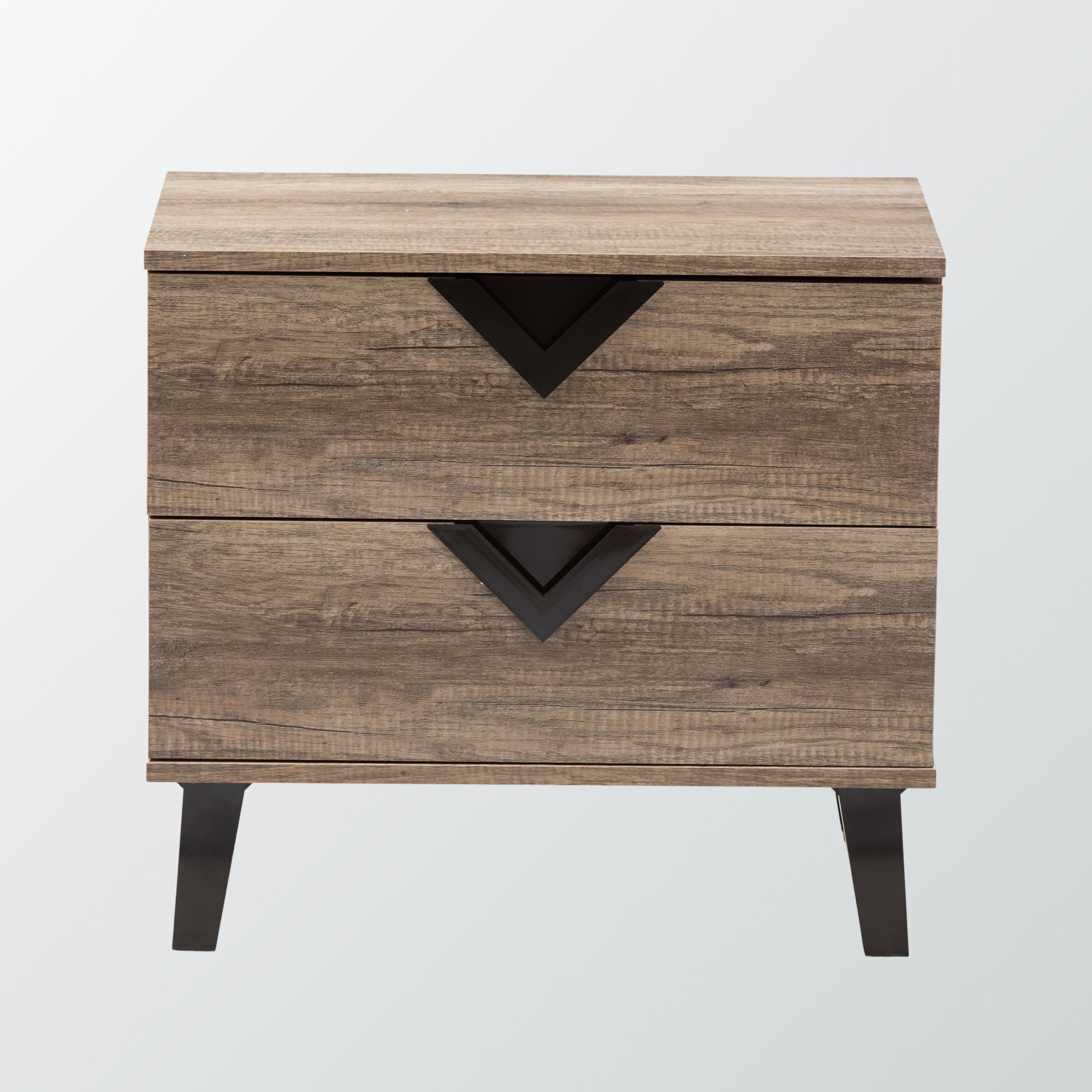 George Oliver Wisteria Modern And Contemporary Light Brown Wood 2 ... pertaining to Modern And Contemporary Light Brown Wood 2-Drawer Nightstand