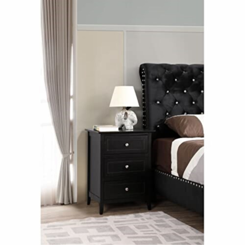 Glory Furniture Daniel G1313-N-50 3 Drawer Nightstand , Black, 1 ... regarding Glory Furniture Daniel G1310-N-00 3 Drawer Nightstand, Cherry