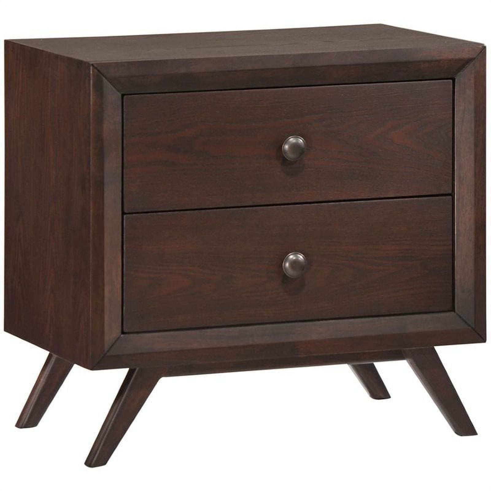 Hawthorne Collection 2 Drawer Nightstand In Cappuccino - Walmart.com for Understanding the Appeal of Hawthorne Collections 1 Drawer Nightstand in Cottage Oak