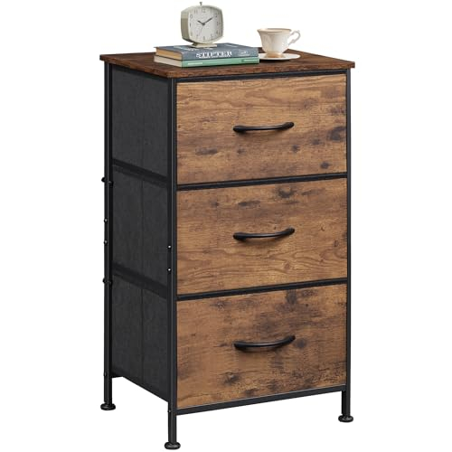 I Tested The Versatility Of 3 Drawer Storage Wood And Here's Why It's A ... throughout Benzara Bm186341 3 Drawer Nightstand Metal Handle & Crossed Side Panels, Brown