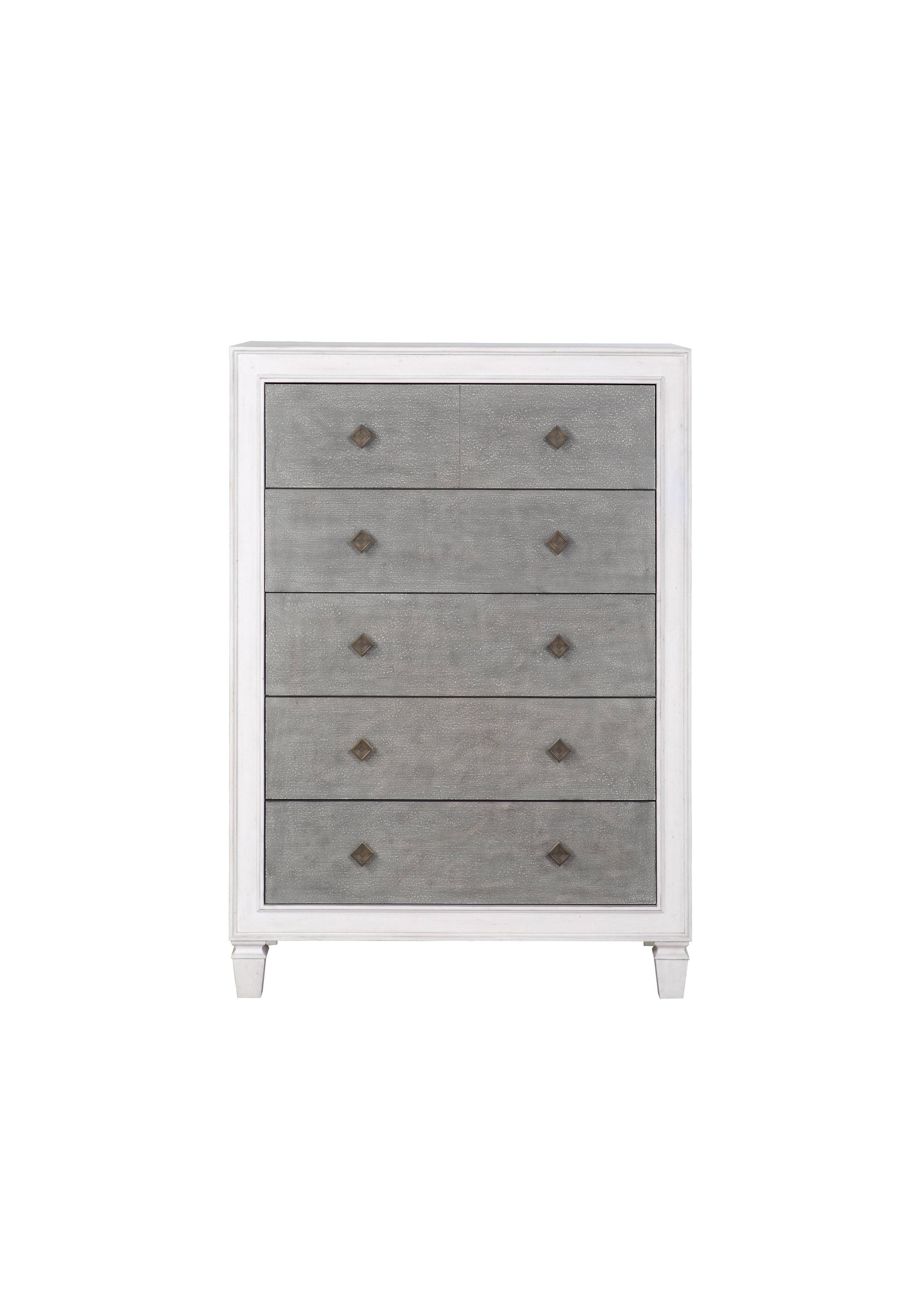 Katia Chest, Rustic Gray And White Finish - Farmhouse - Dressers - By ... with How to Style Your Bedroom with Rustic Gray and Weathered White Furniture