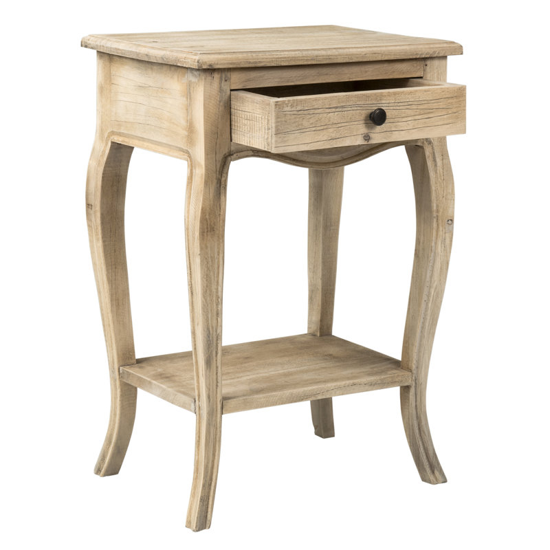 Kelly Clarkson Home Cecilia 1 - Drawer Solid Wood Nightstand & Reviews ... intended for St Denis Nightstand Beachwood Finish Solid Wood Old World Distressed