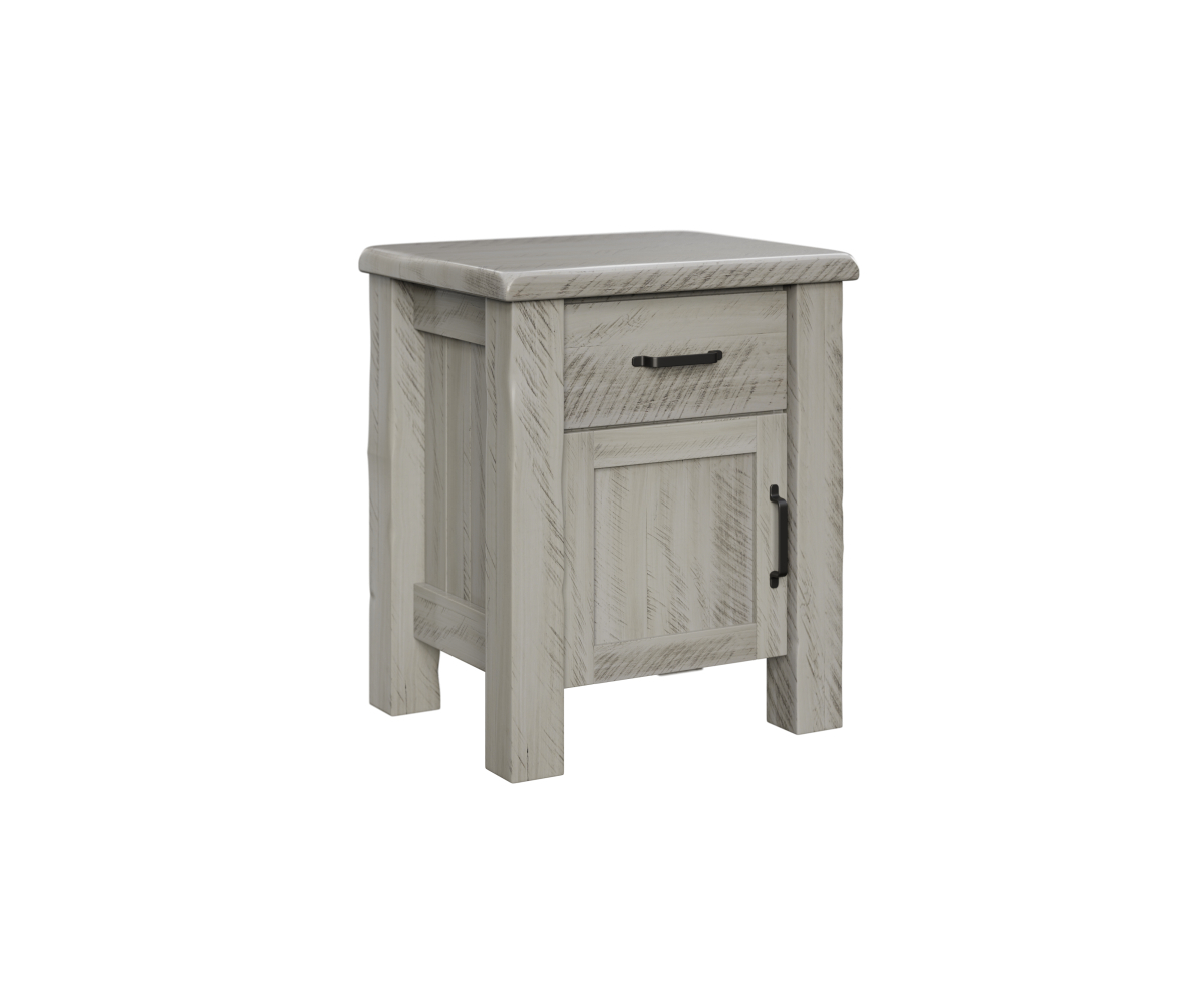 Kenton 1 Drawer 1 Door Nightstand - Shore Casual Furniture intended for Crafters And Weavers Landon 1 Drawer, 1 Door Nightstand - Antique White, Black