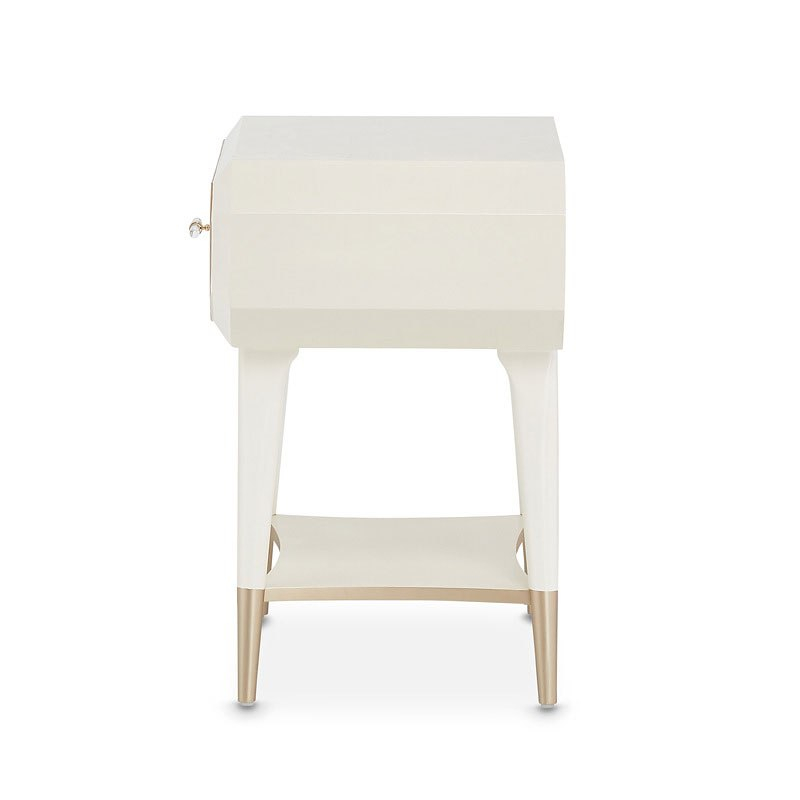 La Rachelle One Drawer Nightstand Aico Furniture | Furniture Cart inside How La Rachelle's Nightstand Combines Functionality with Aesthetic Appeal