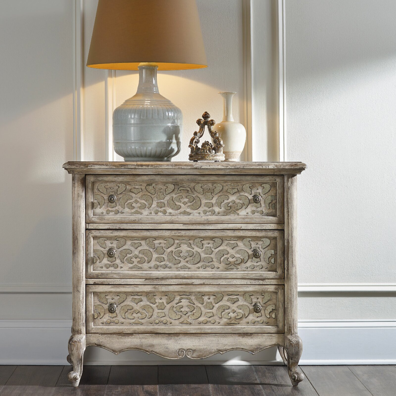Large 3-Drawer Nightstands - Designer Picks & Photos for Design elements that define the industrial antique aesthetic