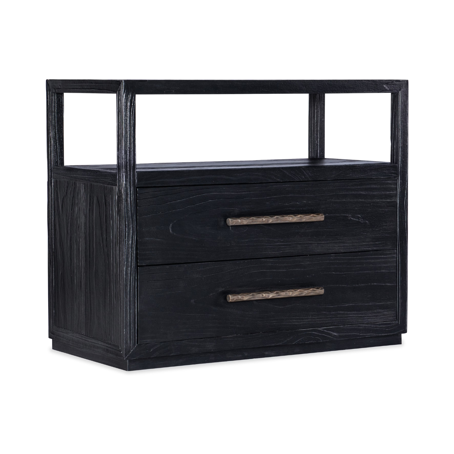 Linville Falls Shou Sugi Ban Two Drawer Nightstand - Finesse Furniture ... with Linville Falls Shou Sugi Ban Secrets I Wish I'd Known Earlier