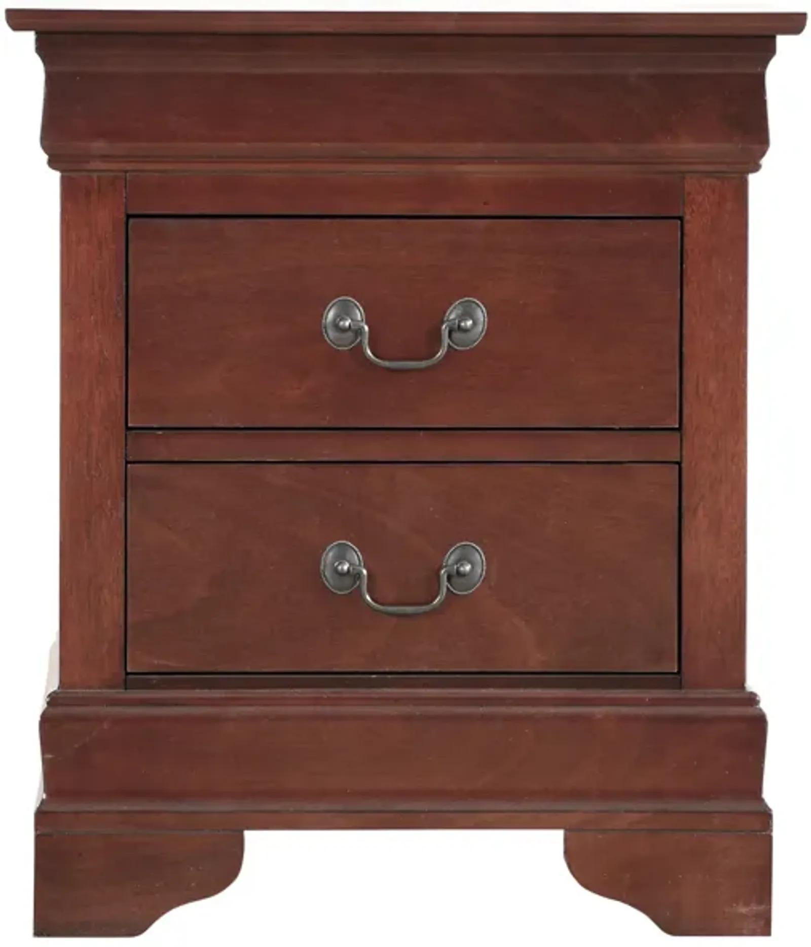 Louis Philippe 2-Drawer Nightstand (24 In. H X 21 In. W X 16 In. D) By ... throughout Louis Philippe 2-Drawer Cappuccino Nightstand, 24 In