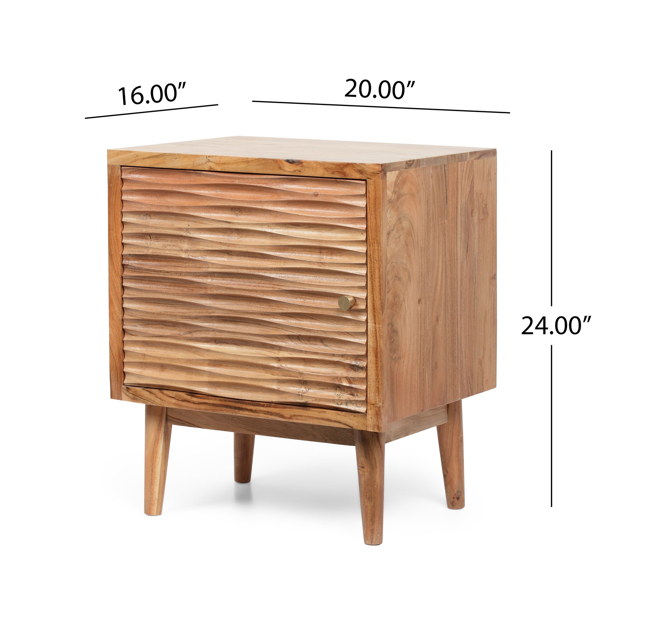 Luttrell Handcrafted Boho Acacia Wood Nightstands (Set Of 2), Natural ... regarding Luttrell Handcrafted Boho Acacia Wood Nightstands (Set Of 2), Natural