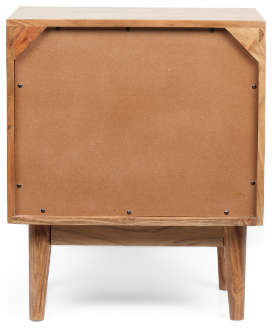 Luttrell Handcrafted Boho Acacia Wood Nightstands (Set Of 2), Natural ... within Creating cozy spaces with traditional woodworking techniques