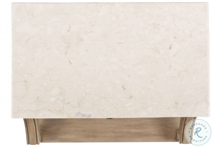 Mabel Marble Sandalwood Beige Nightstand From Butler | Coleman Furniture inside Mabel Genuine Marble And Wood 1-Drawer Nightstand, White