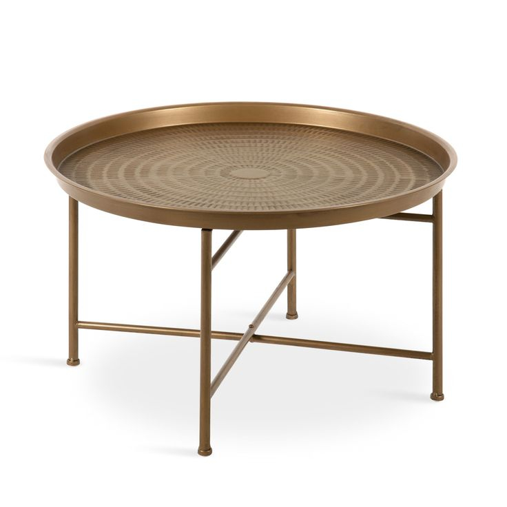 Mahdavi Round Metal Accent Table | Salontafel pertaining to Mahdavi Round Metal Accent Table, Silver, 25.5X25.5X15.5