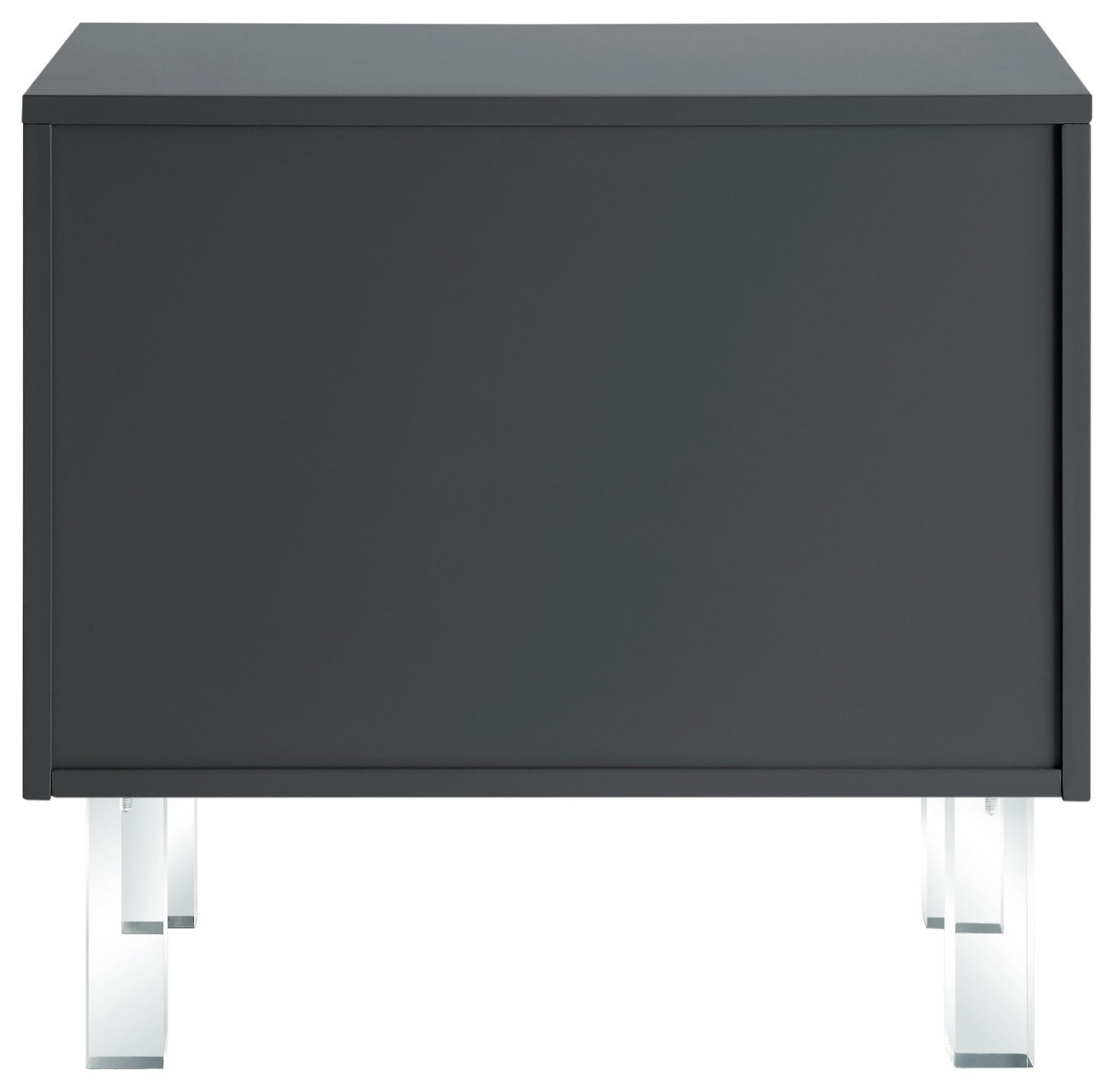 Martina Lacquer-Finish Lucite Leg And Handle Side Table - Contemporary ... throughout How Design Innovation Shapes Modern Living Spaces with This Elegant Side Table