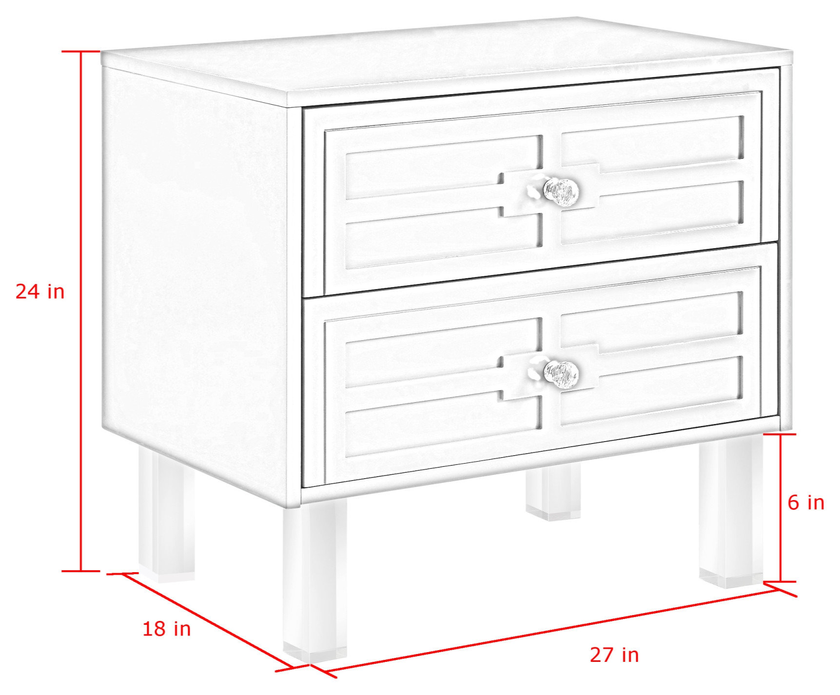 Martina Lacquer-Finish Lucite Leg And Handle Side Table - Contemporary ... within How Design Innovation Shapes Modern Living Spaces with This Elegant Side Table