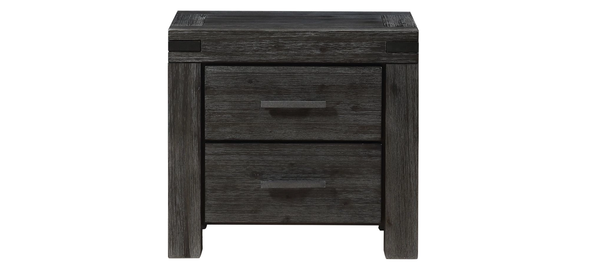 Meadow Solid Wood Two Drawer Nightstand within Understanding the craftsmanship behind industrial wood nightstands