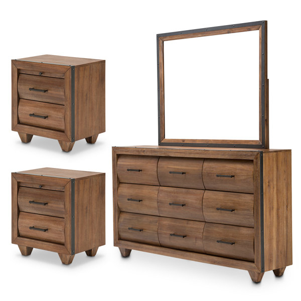 Michael Amini / Kathy Ireland Home Designs Brooklyn Walk 4-Piece ... throughout Interior Design Tips for Incorporating Brooklyn Walk 2-Drawer Wood Nightstand into Your Space