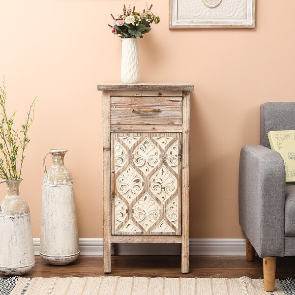 Mid Century End Table Nightstands With Charging Station & Drawer - On ... throughout Creating Cozy Bedroom Atmospheres with Wooden Nightstands
