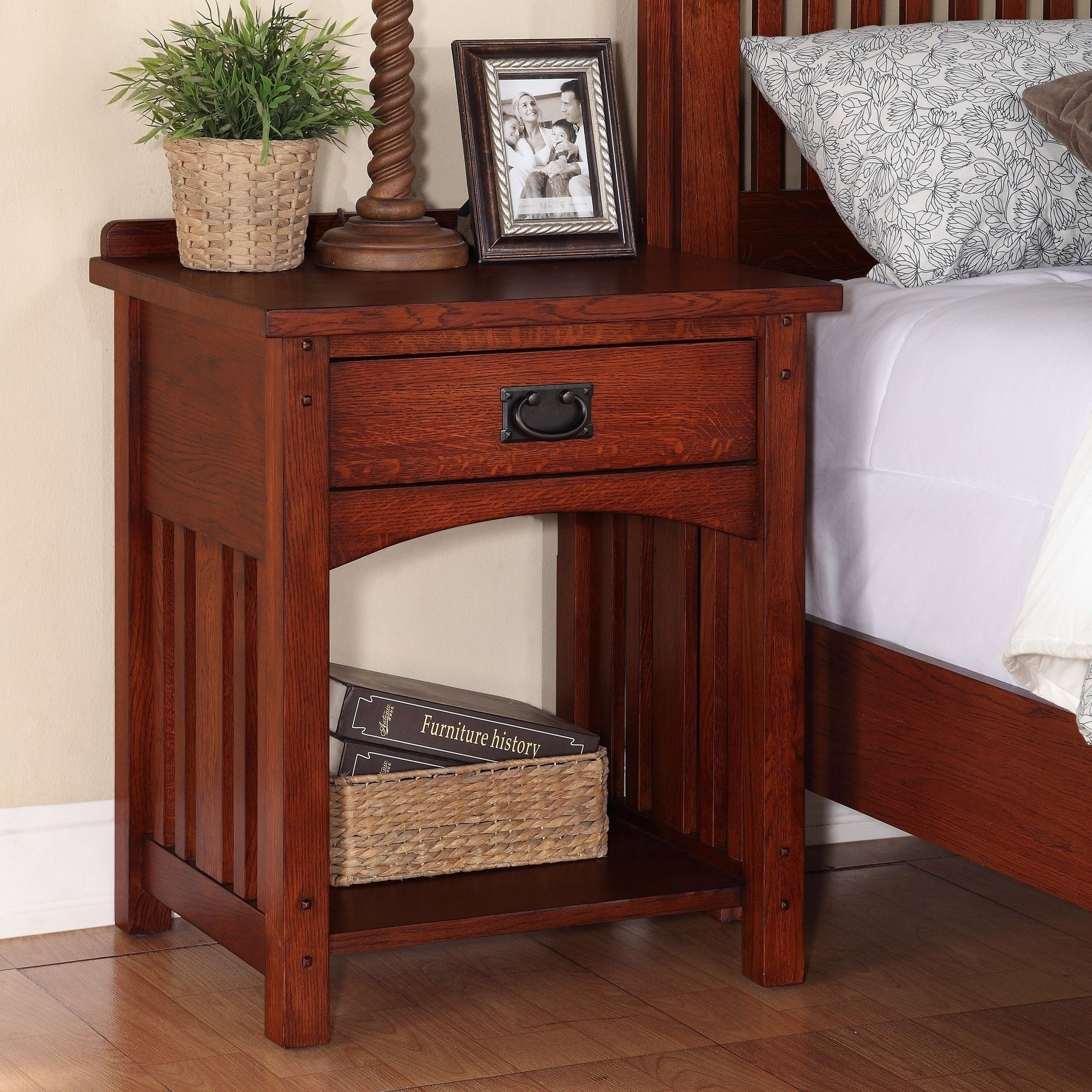 Mission Style Nightstand - Foter within Mission Quarter Sawn Oak 2-Door 1-Drawer Nightstand