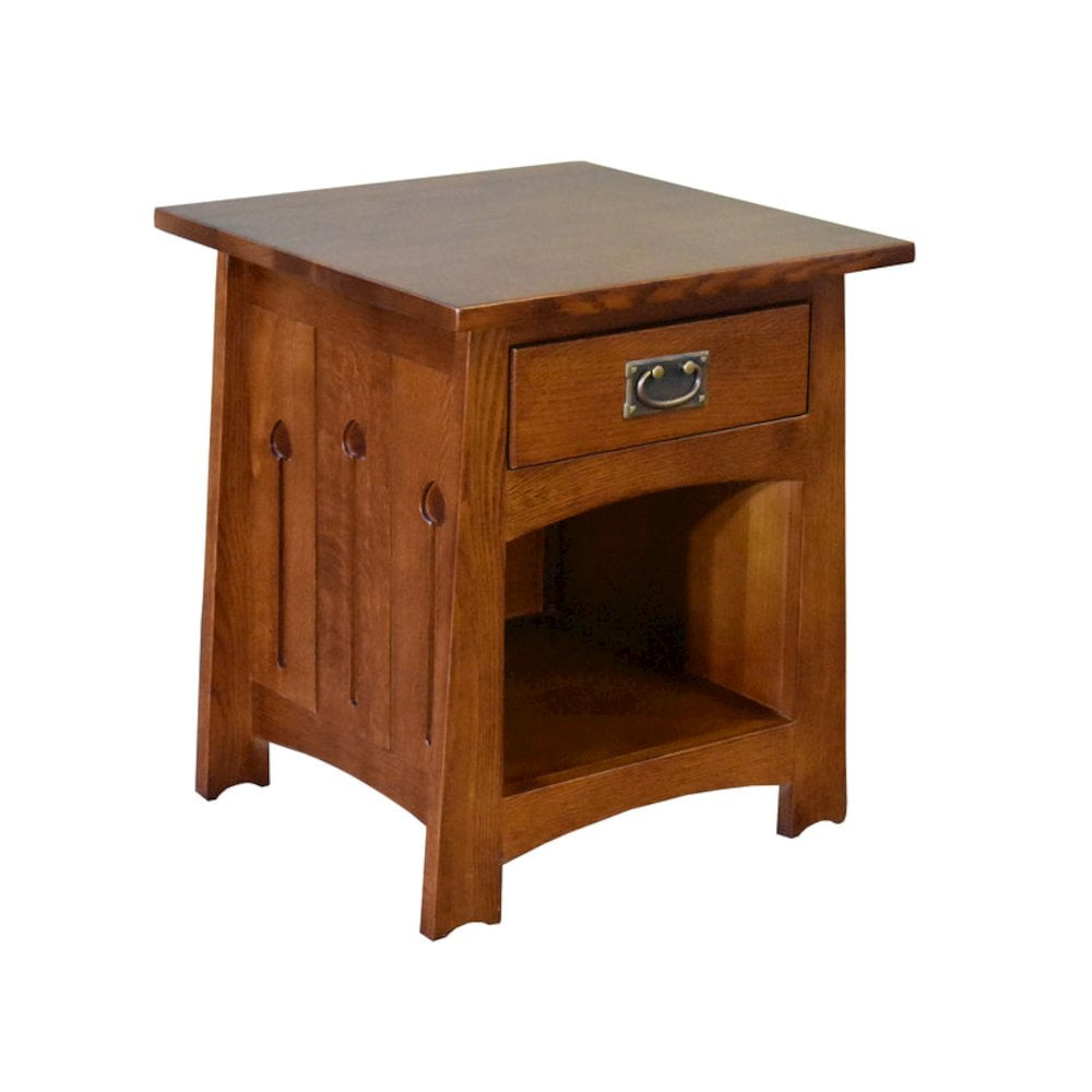 Mission Style Solid Quarter Sawn Oak Keyhole End Table - Walmart.com regarding Exploring the cultural significance of Mission style furniture in modern homes