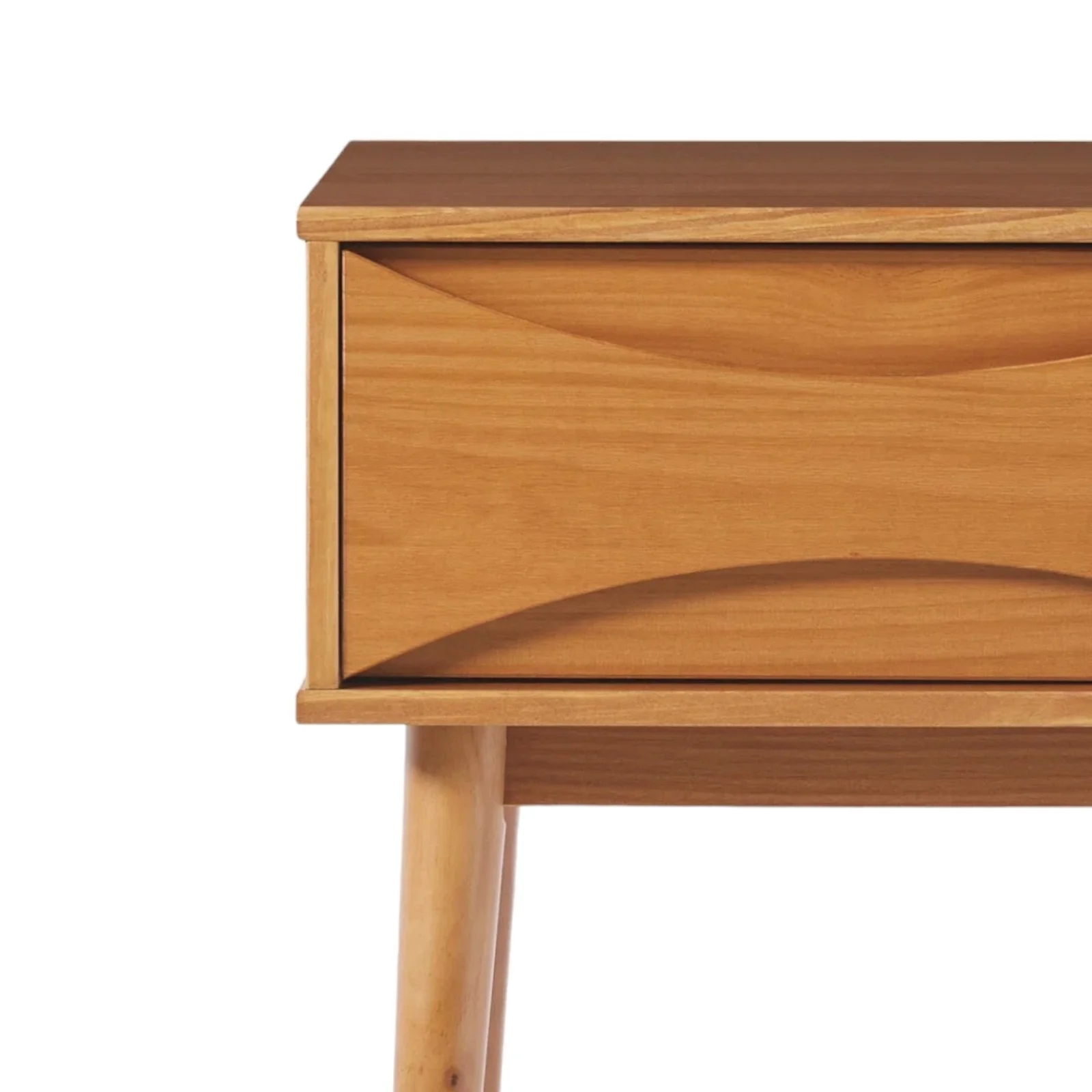 Modern Design Mid Century Nightstand Solid Teak Wood Natural With ... inside Finely Designed Contemporary Solid Wood Night Stand