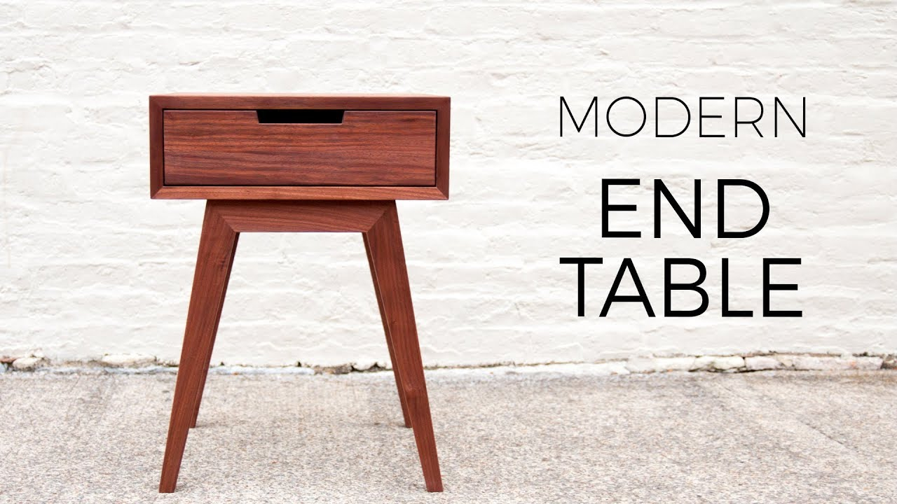 Modern End Table / Side Table | Diy Woodworking Projects - Youtube within Understanding the Art of Modern Side Table Design with Maple Wood
