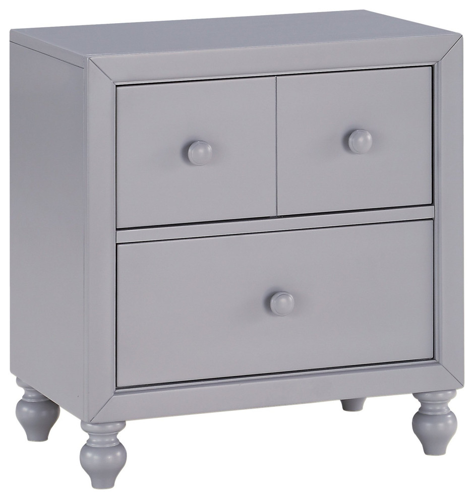 Modern Farmhouse Nightstand, Turned Bun Feet & Smooth Gliding Drawers ... with Transforming Bedroom Spaces with Modern Farmhouse Nightstand Styles