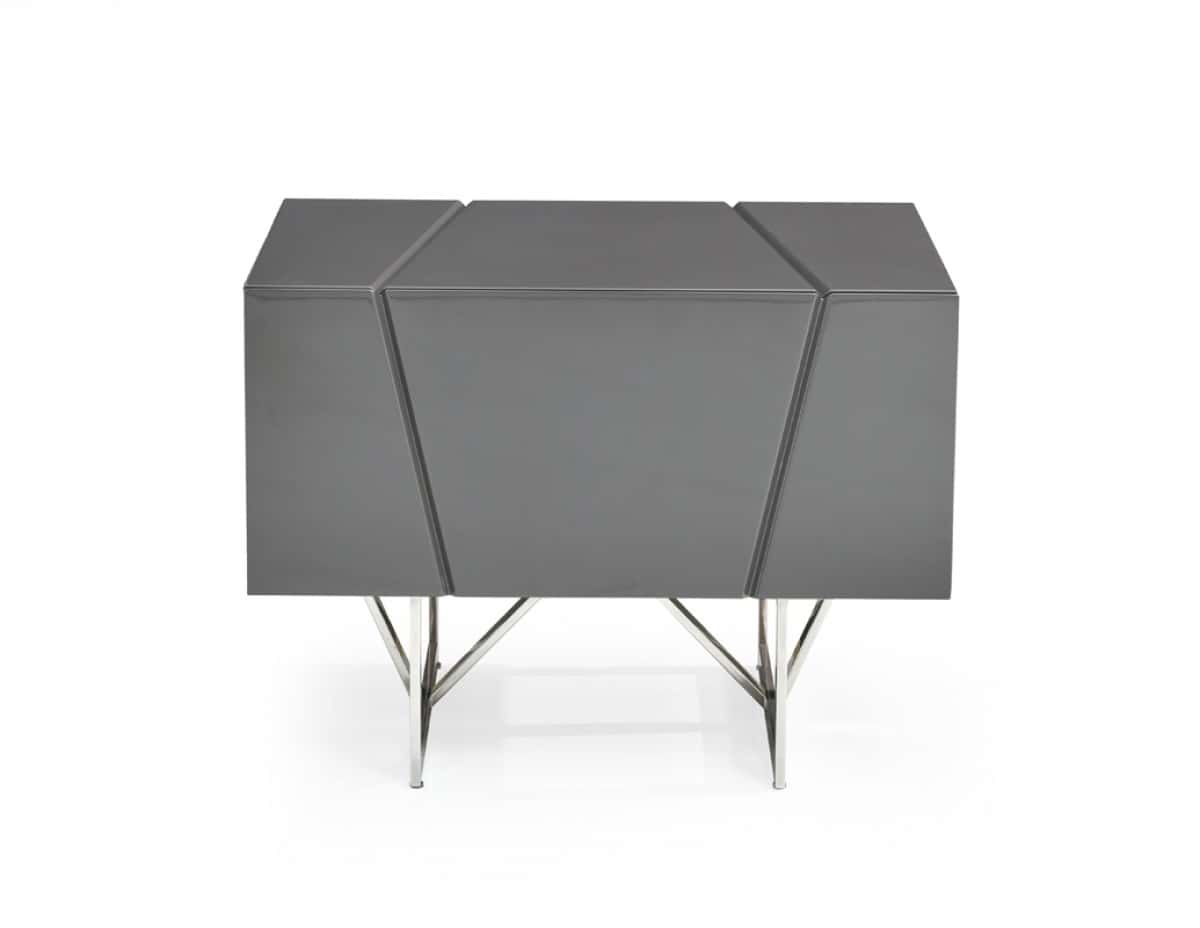 Modrest Chrysler Modern Grey Nightstand By Vig Furniture in How Contemporary Nightstands Enhance Sleeping Room Aesthetics